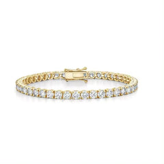 9.50 Carat, Moissanite Tennis Bracelet - A Timeless Treasure. 4.0mm Wide