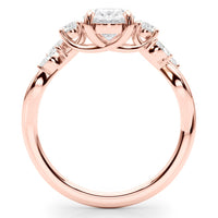 The Alma — Oval Lab Grown Diamond Engagement Ring with Side Stones thumbnail 9