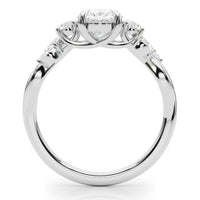 The Alma — Oval Lab Grown Diamond Engagement Ring with Side Stones thumbnail 13