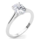 Amber 2.00 Carat Oval Lab Grown Diamond Ring. An Incredible Statement Piece - Monroe Yorke Diamonds