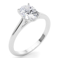 Amber 2.00 Carat Oval Lab Grown Diamond Ring. An Incredible Statement Piece thumbnail 6