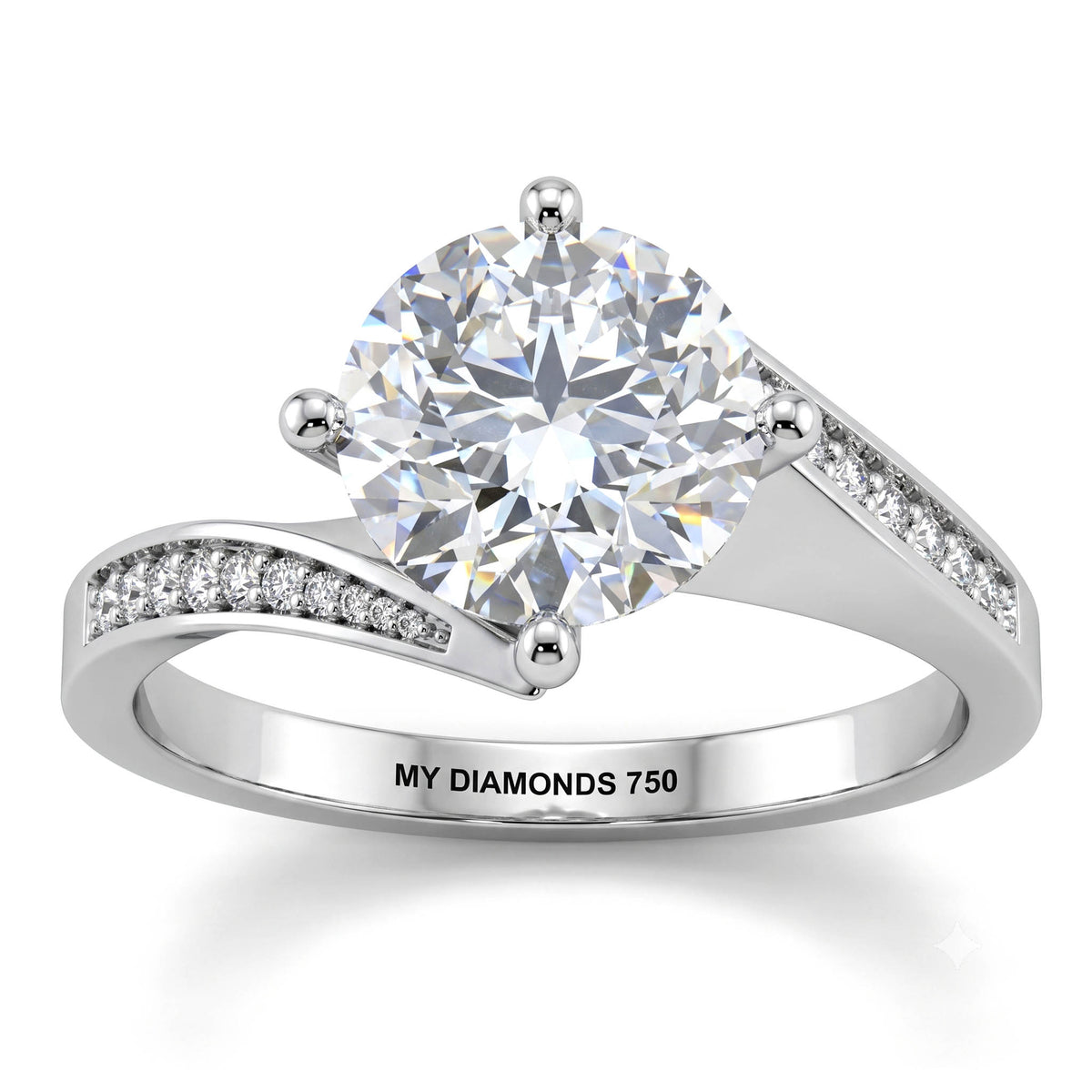 Arbella - Diamond Engagement Ring - Monroe Yorke Diamonds — view 3