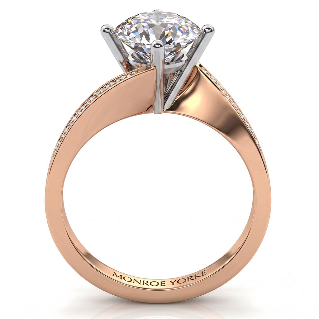 Arbella Diamond Engagement Ring – A Unique Swinging Pave Design