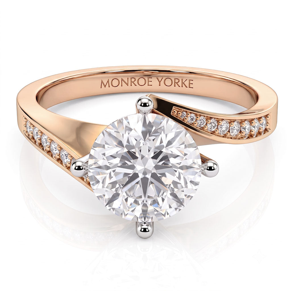Arbella Diamond Engagement Ring – A Unique Swinging Pave Design