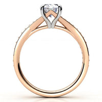Ariel - Round Brilliant Diamond Split Band Engagement Ring