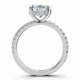 Bella: The Epitome of Elegance – A 2.00 Carat Lab Grown Oval Diamond Engagement Ring