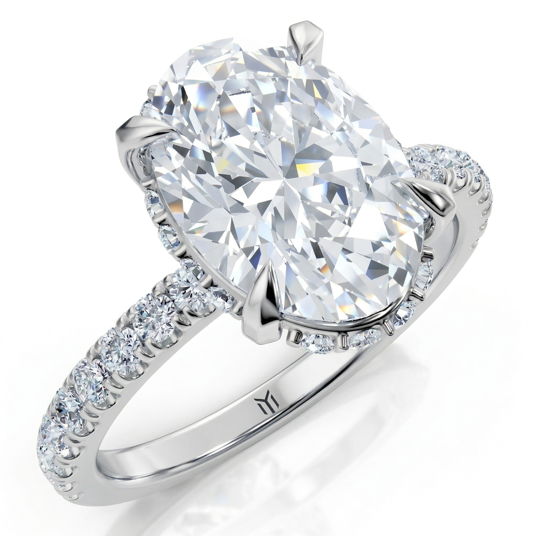 Bella: The Epitome of Elegance – A 2.00 Carat Lab Grown Oval Diamond Engagement Ring
