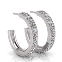Blaze - Diamond Huggie Earrings thumbnail 1