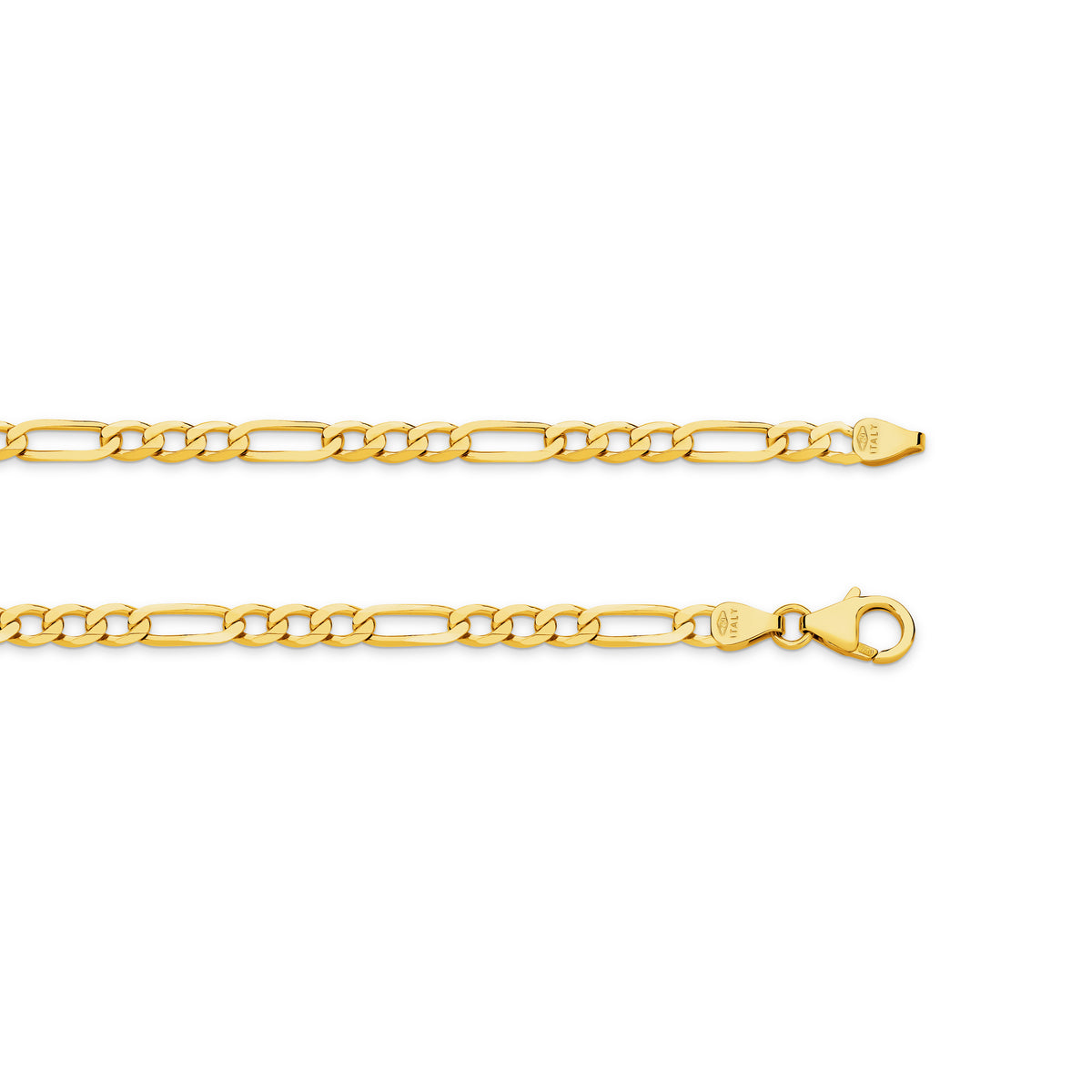 Flat Diamond Cut Figaro 1+3 3.95mm