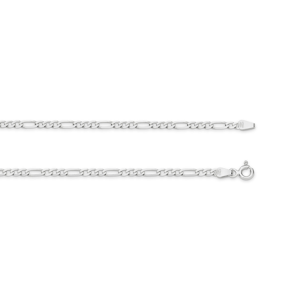 Flat Diamond Cut Figaro 1+3 2.4mm