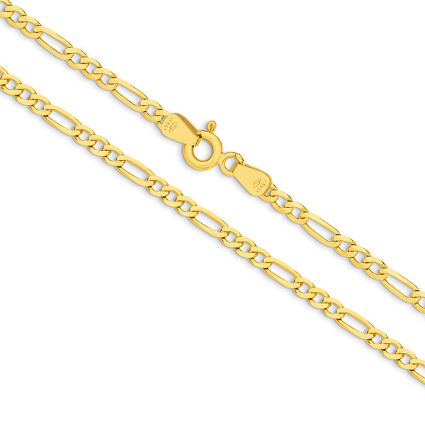 Flat Diamond Cut Figaro 1+3 2.4mm