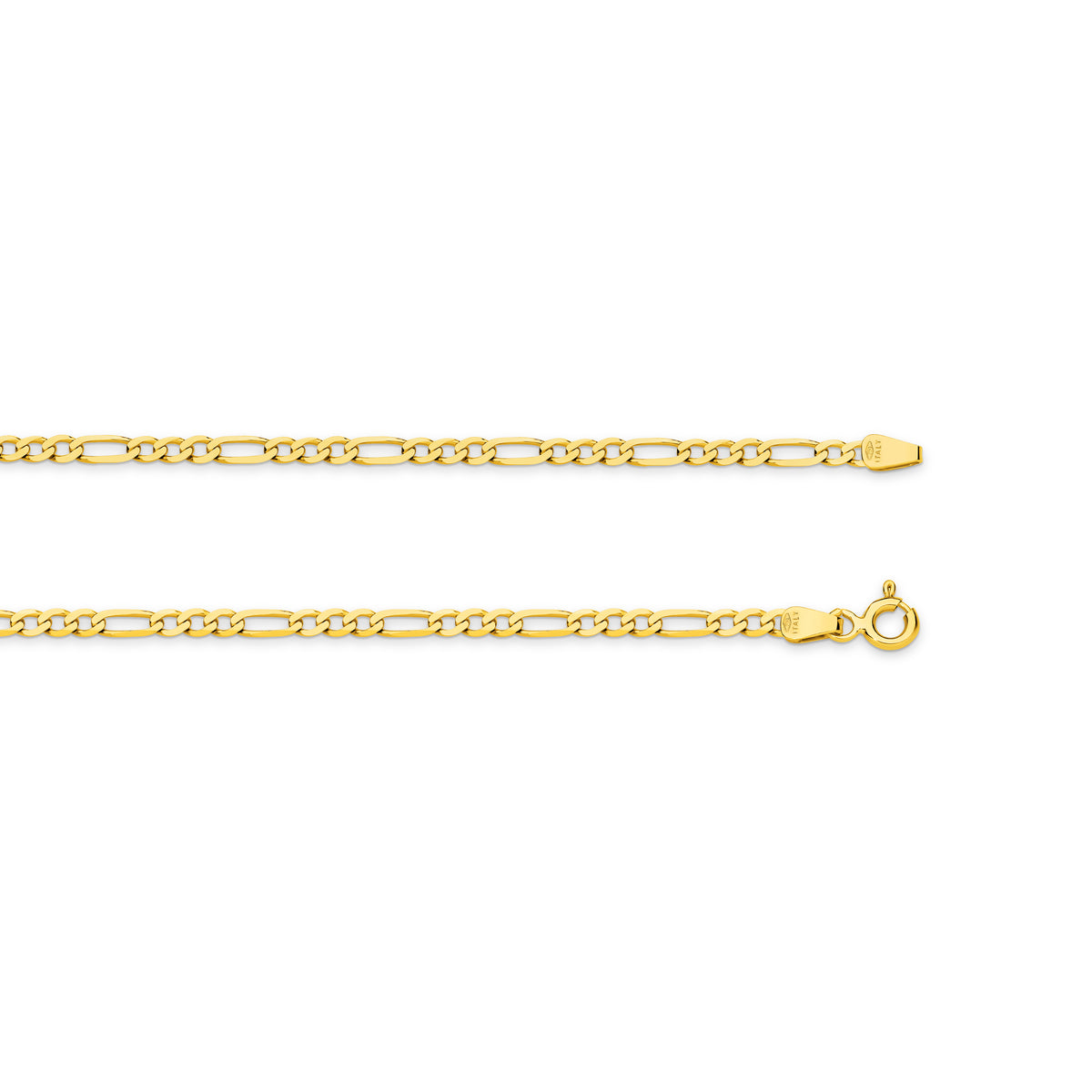 Flat Diamond Cut Figaro 1+3 2.4mm