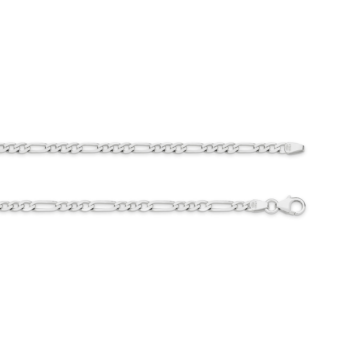 Flat Diamond Cut Figaro 1+3 3.06mm