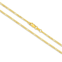 Diamond Cut Figaro 1.92mm Bracelet thumbnail 2