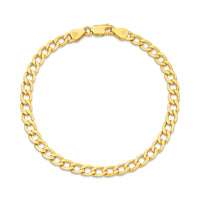 Diamond Cut Flat Curb 4.84mm Bracelet thumbnail 1