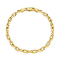Diamond Cut Paper Clip 3.74mm Bracelet thumbnail 1