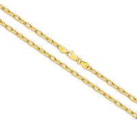 Diamond Cut Flat Curb Long 2.8mm Bracelet thumbnail 2