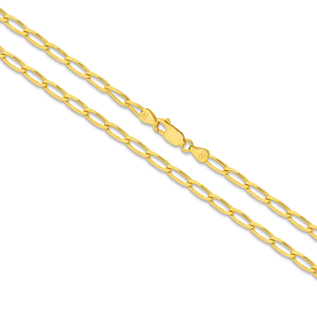Diamond Cut Flat Curb Long 3.56mm Bracelet alternate view — view 2