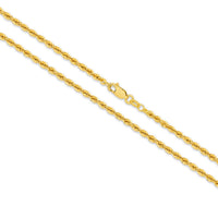 Hollow Diamond Cut Rope 2.72mm Bracelet thumbnail 2