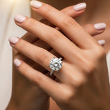 Clover - Make a Statement.  4.0 Carat Round Diamond. Lab Grown