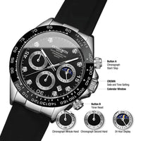 Apex Chronograph Watch — Jet Black thumbnail 3