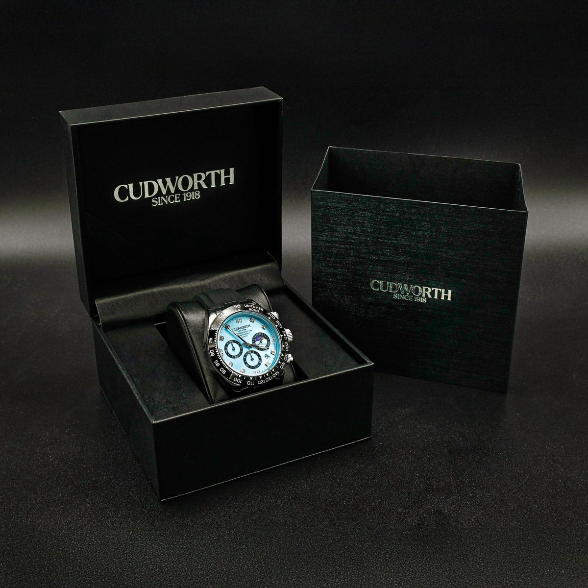 Apex Chronograph Turquoise — presentation box — view 4
