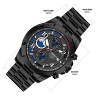 Velocity Chronograph Watch — Black Steel thumbnail 5