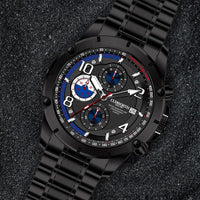 Velocity Chronograph Watch — Black Steel thumbnail 2