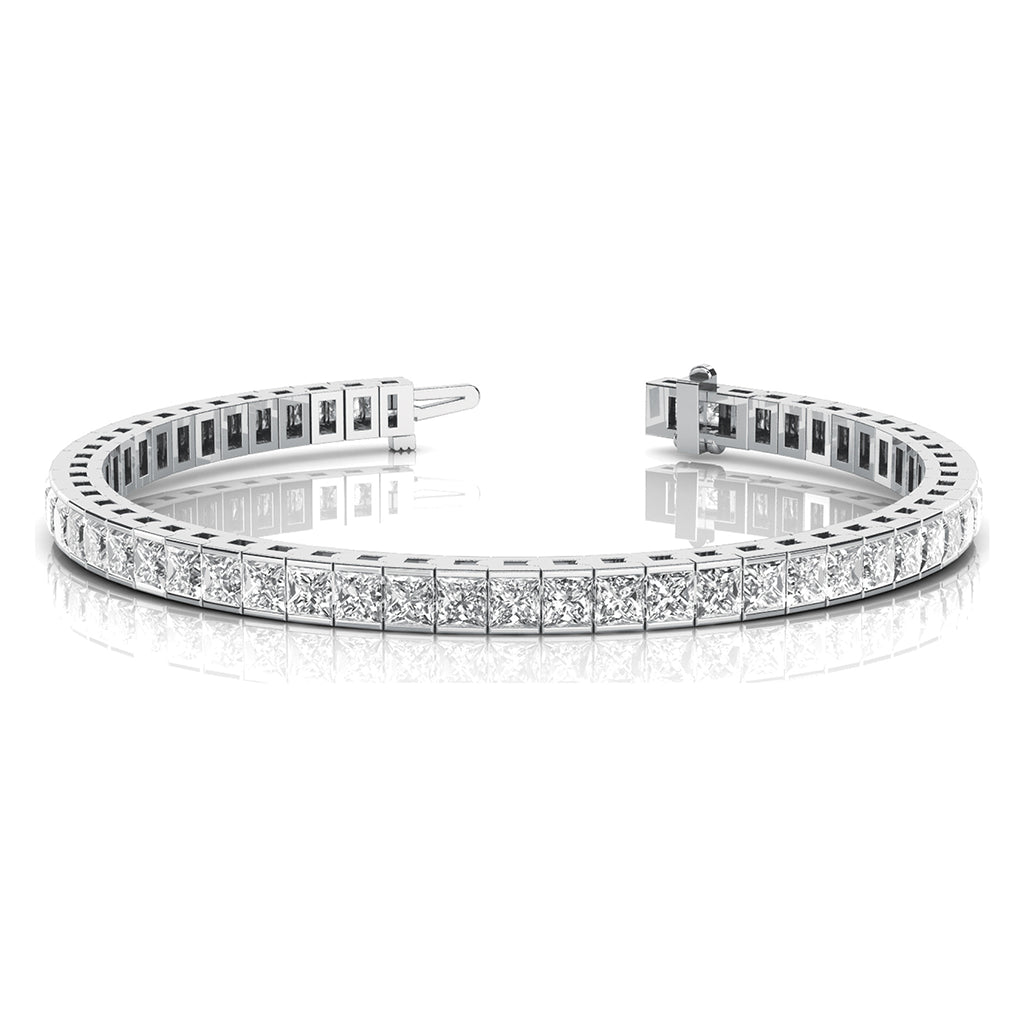 Chiron Princess Cut Diamond Bracelet - 3.75 to 14.5 Carats