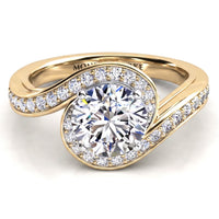 Clementine - Unique Halo Diamond Halo Ring thumbnail 8