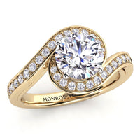 Clementine - Unique Halo Diamond Halo Ring thumbnail 1