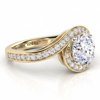 Clementine - Unique Halo Diamond Halo Ring thumbnail 9