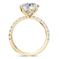 Clover Diamond Engagement Ring in Yellow Gold thumbnail 5