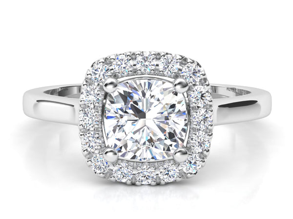 Halo engagement rings