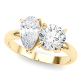 Dahlia - Toi et Moi Engagement Ring - A Symbol of Timeless Love and Elegance. 2.50 Total Carats