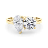 Dahlia - Toi et Moi Engagement Ring - A Symbol of Timeless Love and Elegance. 2.50 Total Carats