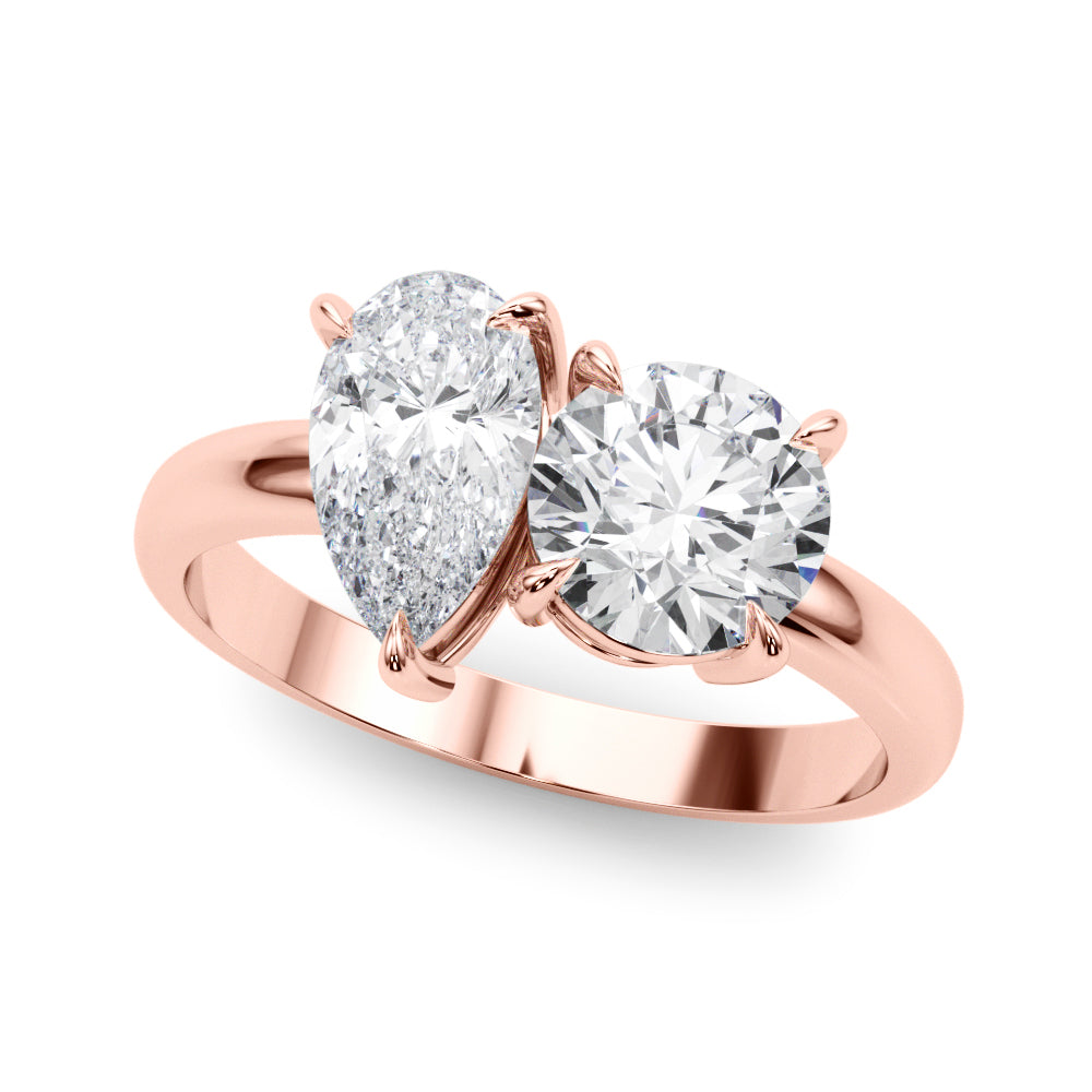 Dahlia - Toi et Moi Engagement Ring - A Symbol of Timeless Love and Elegance. 2.50 Total Carats