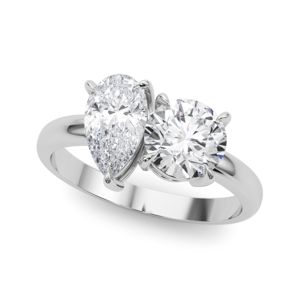 Dahlia - Toi et Moi Engagement Ring - A Symbol of Timeless Love and Elegance. 2.50 Total Carats