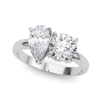 Dahlia - Toi et Moi Engagement Ring - A Symbol of Timeless Love and Elegance. 2.50 Total Carats thumbnail 2