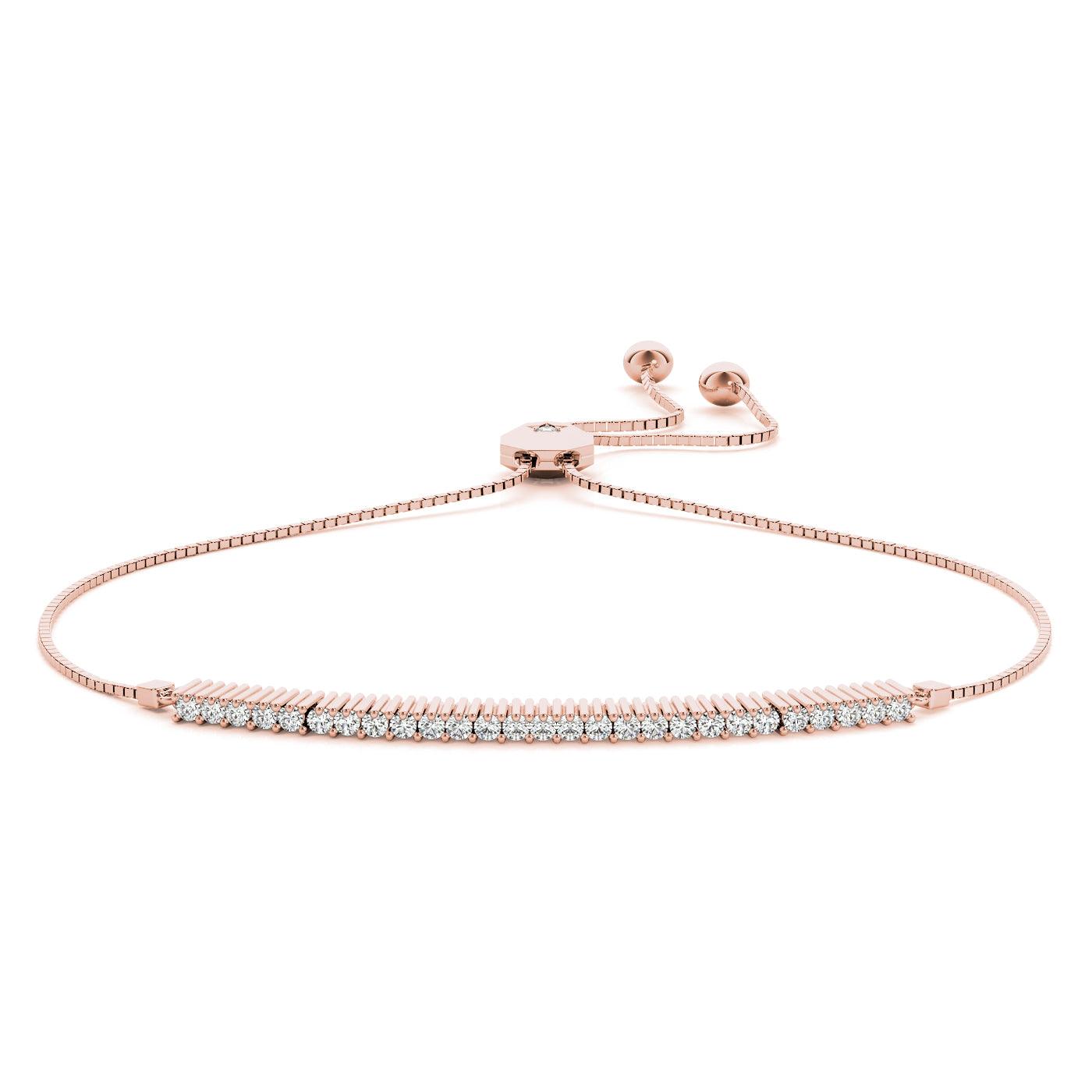 Rona - Adjustable Lab Created Diamond Tennis Bracelet - Monroe Yorke Diamonds
