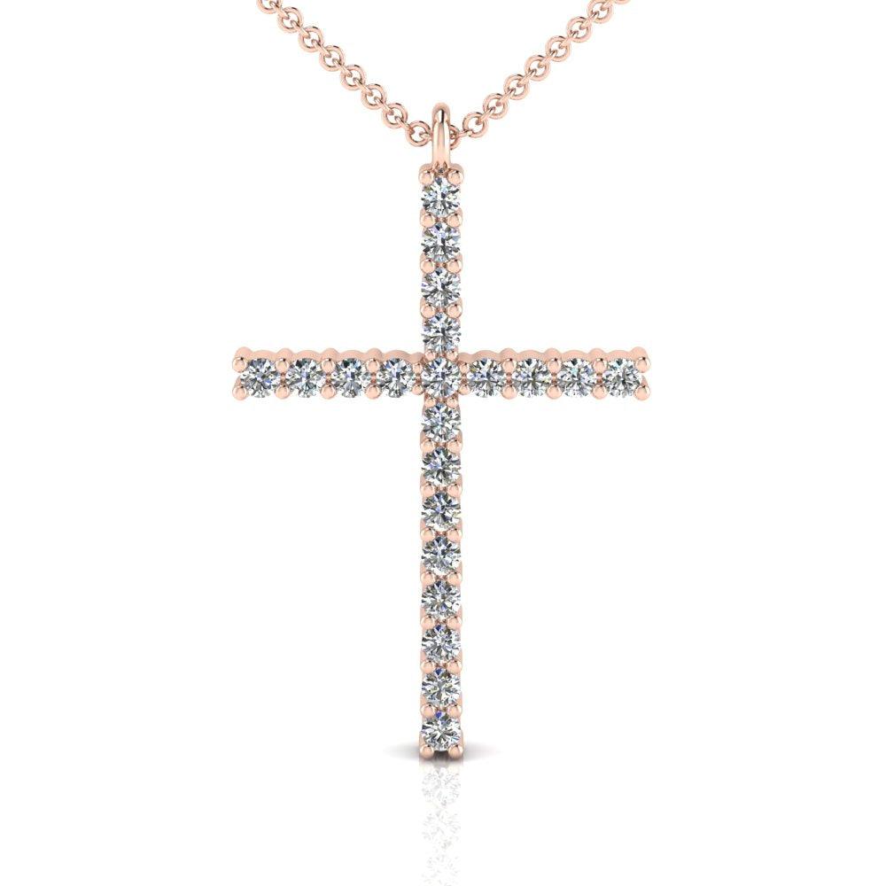 Diamond Cross Pendant 0.35 carats. Lab Grown Diamonds - Monroe Yorke Diamonds