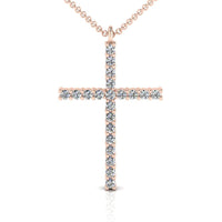 Diamond Cross Pendant 0.35 carats. Lab Grown Diamonds thumbnail 2