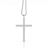 Diamond Cross Pendant 0.35 carats. Lab Grown Diamonds - Monroe Yorke Diamonds