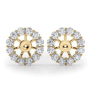 Diamond Earstud Jacket for 1.00ct Ear Stud (0.40ct), view 4