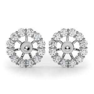 Diamond Earstud Jacket for 1.00ct Ear Stud (0.40ct), view 1