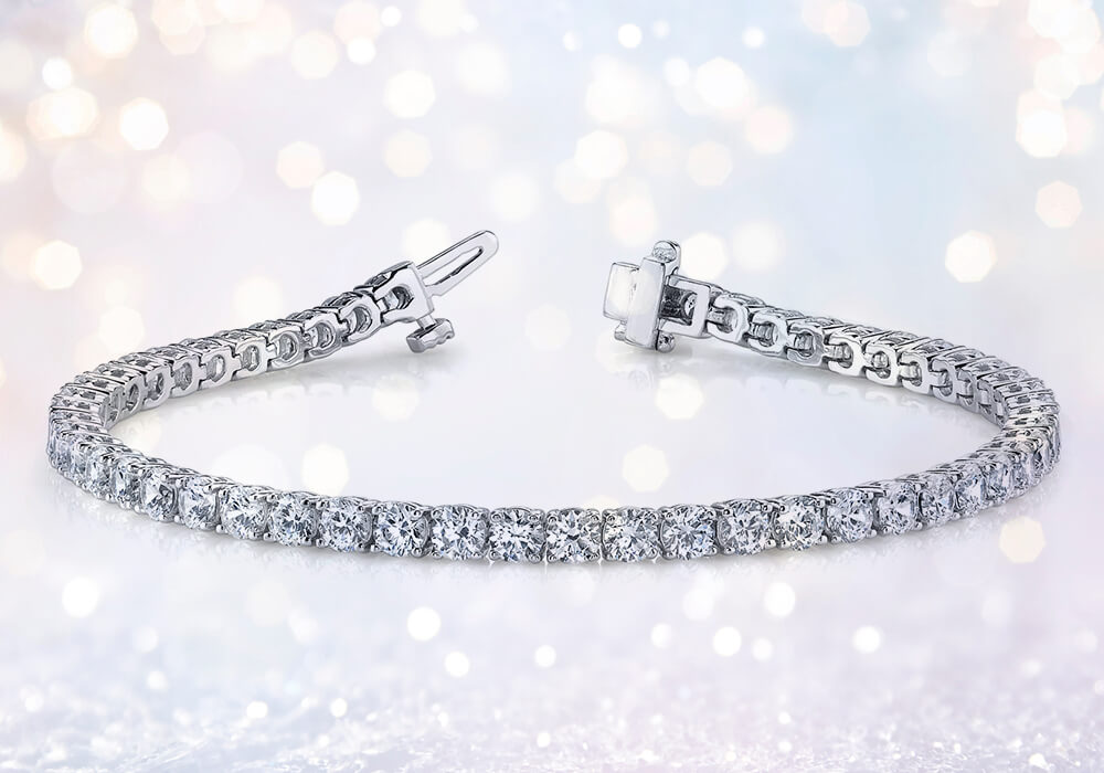 View our collection of lab grown diamond tennis bracelets