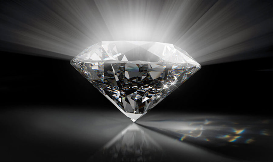 Round brilliant diamond demonstrating Monroe Yorke master cut — brilliance