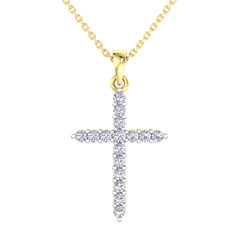 Diamond Cross Pendant - 0.25 Carats - Monroe Yorke Diamonds