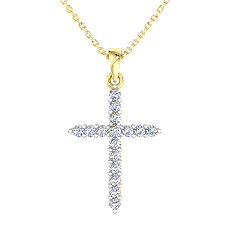 Diamond Cross Pendant - 0.25 Carats