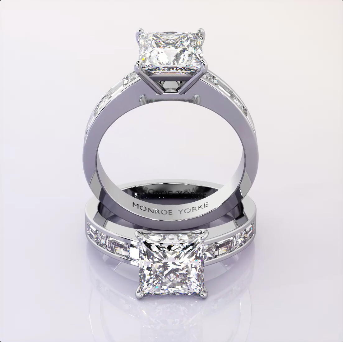 Grazia - Princess Cut Diamond Engagement Ring